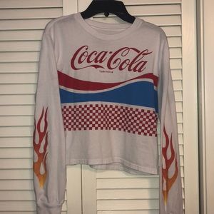 coca cola cropped long sleeve